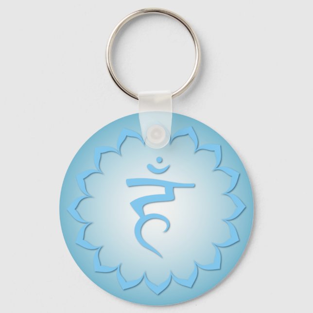 Llavero Throat Chakra - Azul claro (Anverso)
