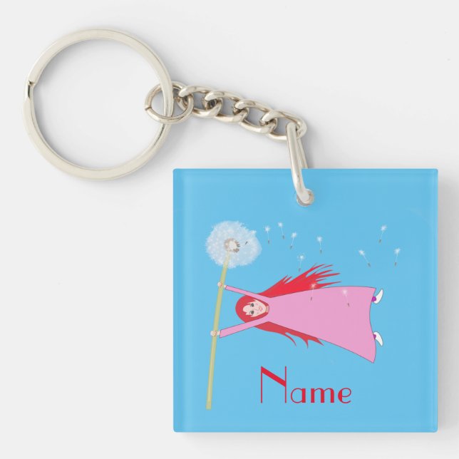 Llavero Thunder_Cove, Chica Dandelion de cabello rojo (Frente)