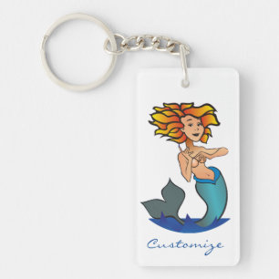Llavero Thunder_Cove de sirena con cabeza atrás