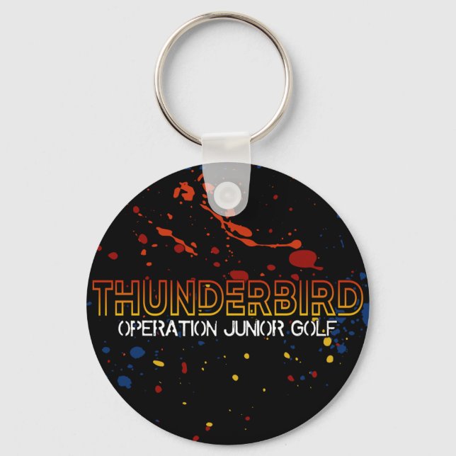 Llavero Thunderbird Golf Keychain - Splatter QR (Anverso)