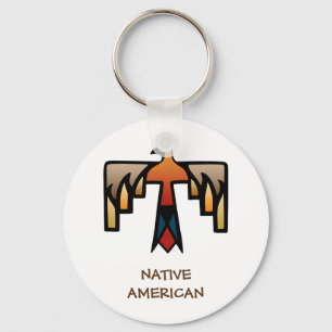Llavero Thunderbird - símbolo del indio del nativo