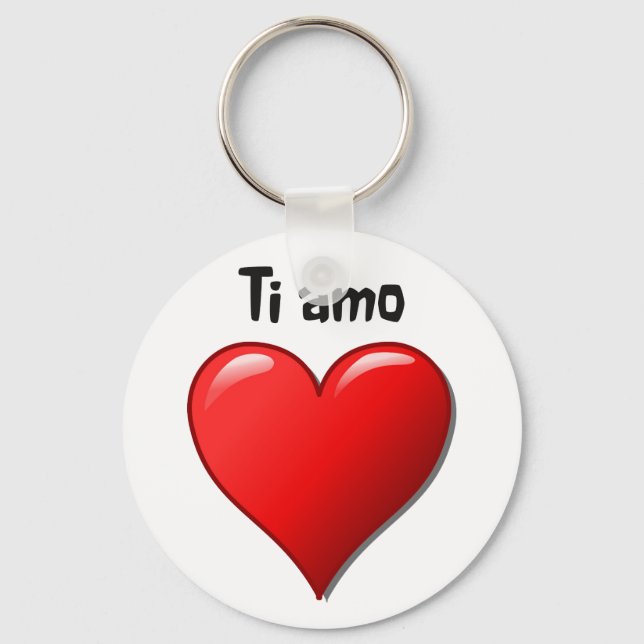 Llavero Ti amo - Te amo en italiano (Anverso)