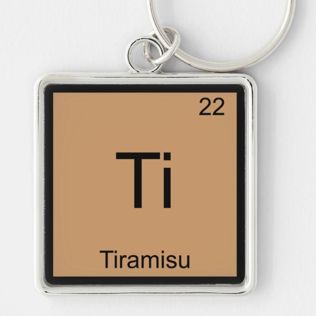 Llavero Ti - Tiramisu Funny Chemistry Element Symbol Tee (Frente)