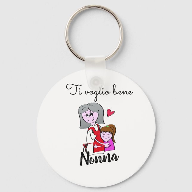 Llavero Ti voglio bene abuela Key Ring (Anverso)