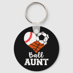Llavero Tía de Balón Béisbol Fútbol Baloncesto Divertido D