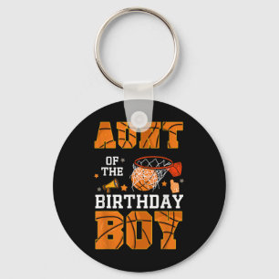 Llavero Tía De Birthday Boy Basketball B-day Decorati