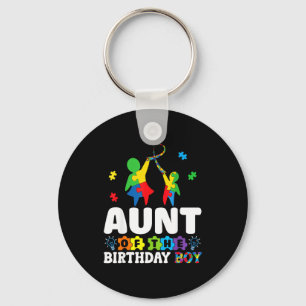 Llavero Tía Del Niño Cumpleañero Apoyo Conciencia Del Auti