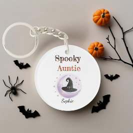 Llavero Tía fantasmal personalizada - Camisa de Halloween