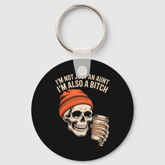 Llavero Tía Funny Skeleton Auntie (Anverso)