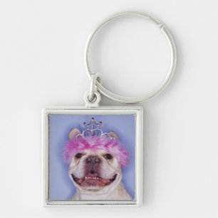 Llavero Tiara que lleva del bulldog