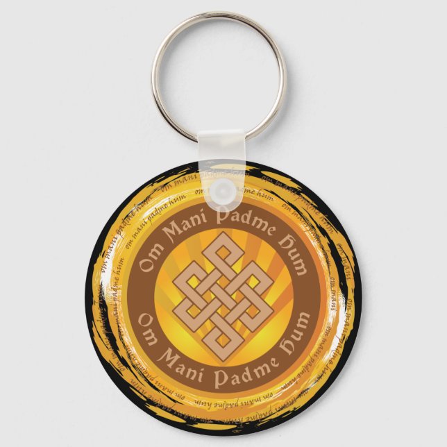 Llavero Tibetan Mantra Endless Knot (Anverso)