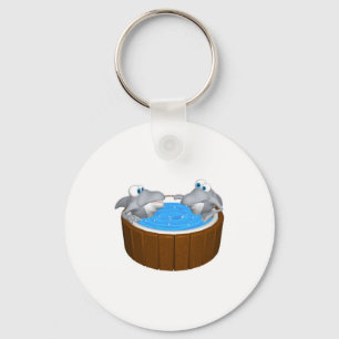 Llavero tiburones en bañera