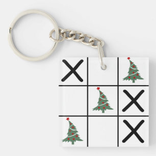 Llavero Tic Tac Toe de Navidad