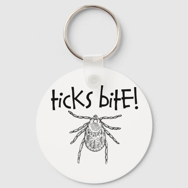 Llavero ¡Ticks Bite! (Anverso)