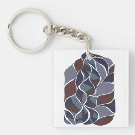 Llavero Tidal Echoes – Abstract Earth-Tone Art Tee | KRAAL