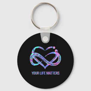 Llavero Tie Dye Heart Your Life S Suicide Prevention Aware