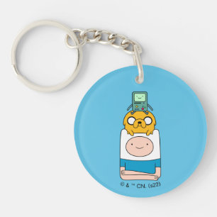 Llavero Tiempo de aventura   BMO, Jake y Finn