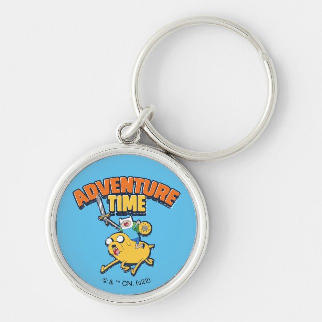 Llavero Tiempo de aventura | Finn Riding Jake (Frente)