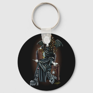 Llavero "Tiempo de muerte" Keychain, Chica de escuela góti