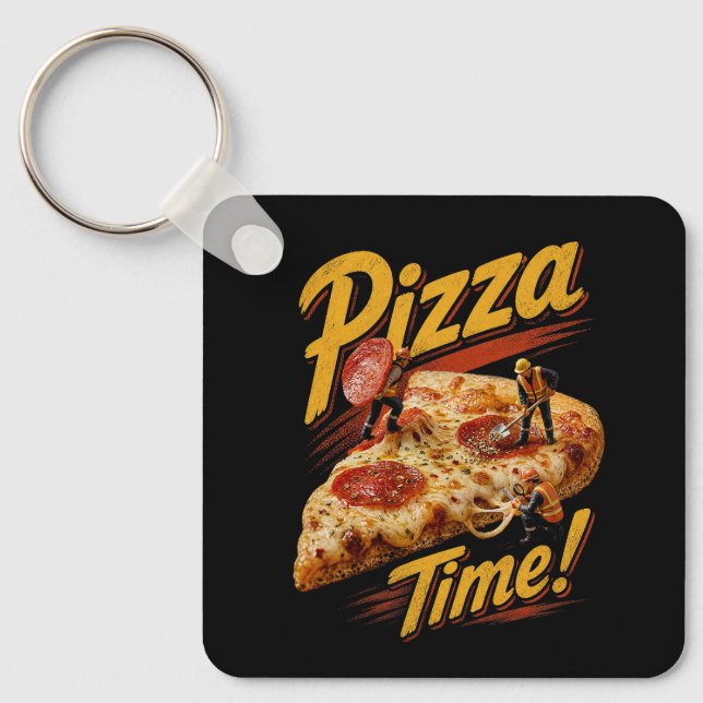 Llavero ¡Tiempo de Pizza! (Anverso)