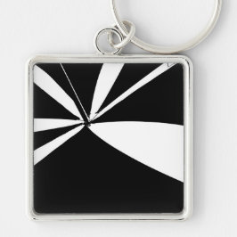 Llavero Tienda blanca y negra