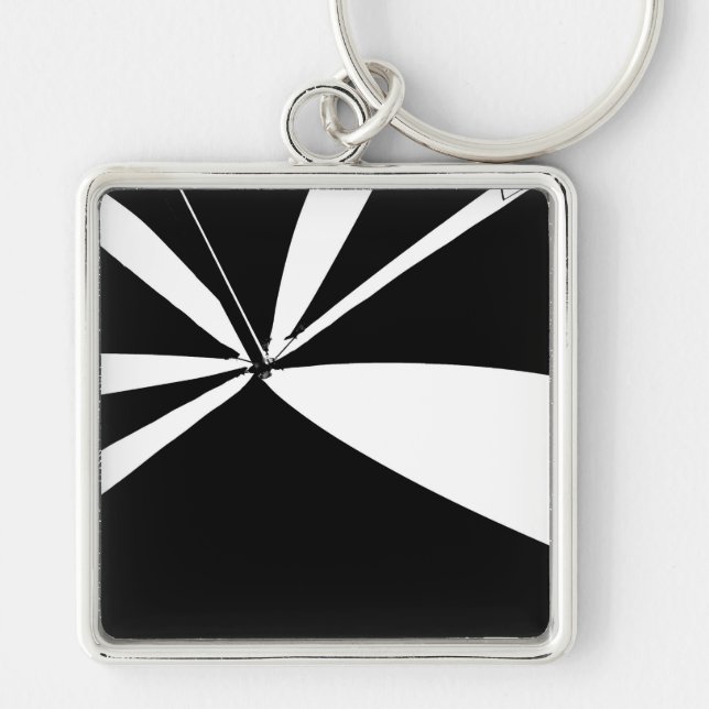 Llavero Tienda blanca y negra (Frente)