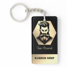 Tienda de Barbería Profesional negro y dorado 