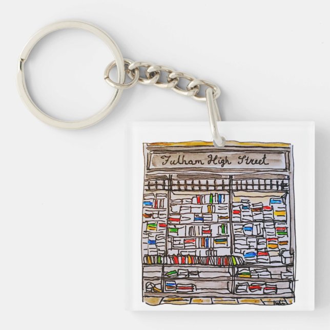 Llavero Tienda de libros Fulham High Street (Frente)