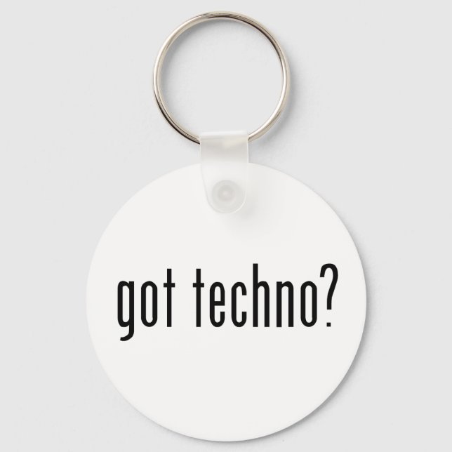 Llavero ¿tiene techno? (Anverso)