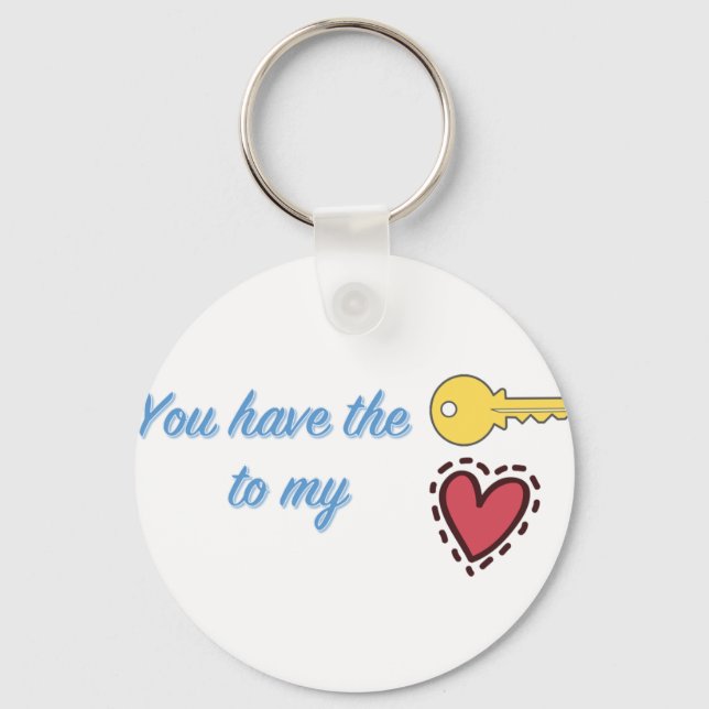 Llavero Tienes la llave de mi corazón (Anverso)