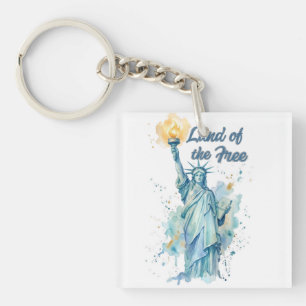 Llavero "Tierra de los libres - Estatua de la Libertad acu
