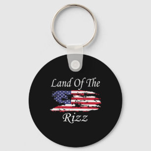Llavero Tierra De Los Rizz Divertido Patriótico Trump 4 De