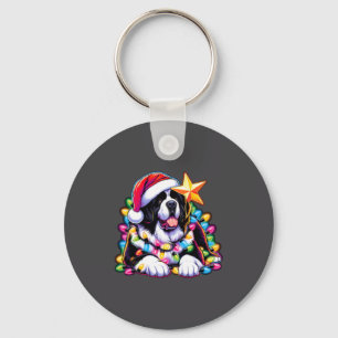Llavero Tierra de Navidad Perro Terranova Landseer Enredad