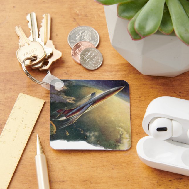 Llavero Tierra del avión de nave espacial de ciencia ficci (Escritorio )