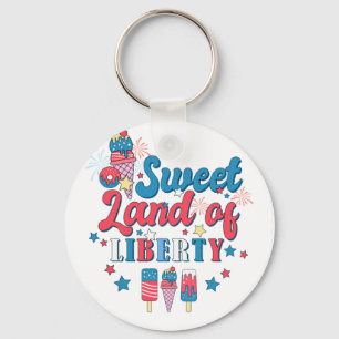 Llavero Tierra Dulce De La Libertad - Estados Unidos 4 De 