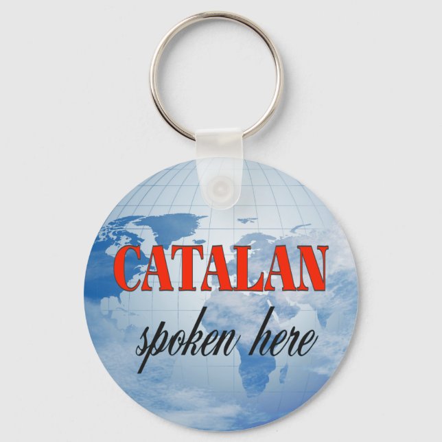 Llavero Tierra nublada en catalán (Anverso)
