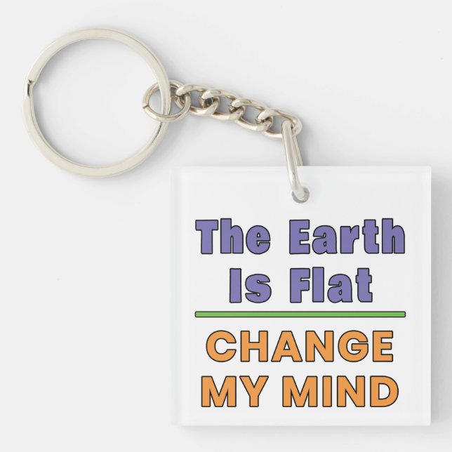 Llavero Tierra plana (Frente)