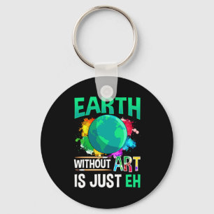 Llavero Tierra Sin Arte Es Solo Eh Artista Divertido Pinto
