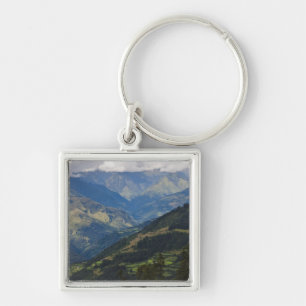 Llavero Tierras agrícolas y aldeas en los Himalayas