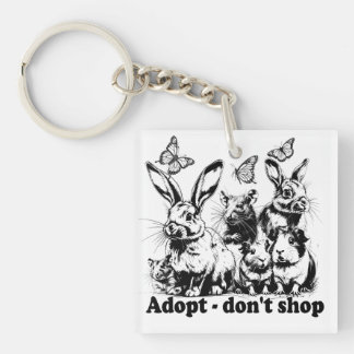 Llavero Tierschutz - Adopt don't shop