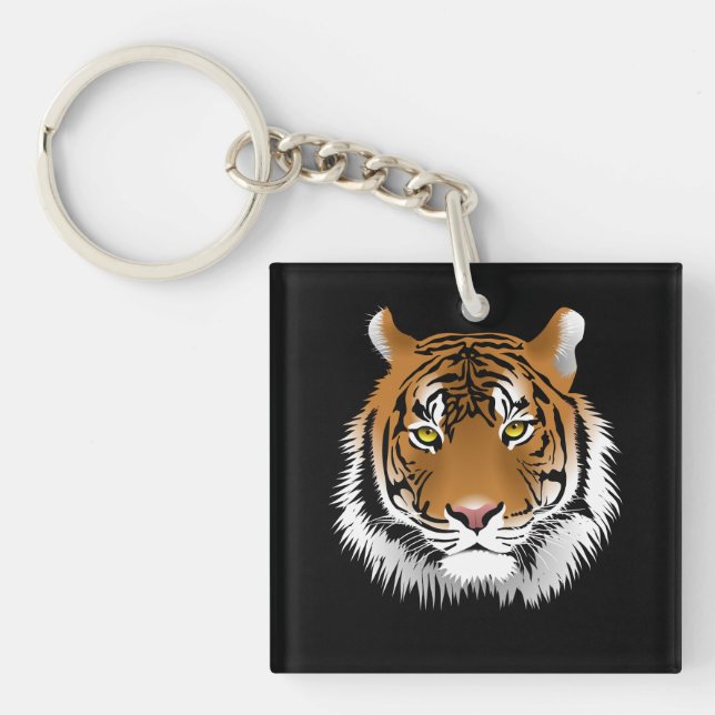 Llavero Tiger Face Acrylic Keyring (Frente)