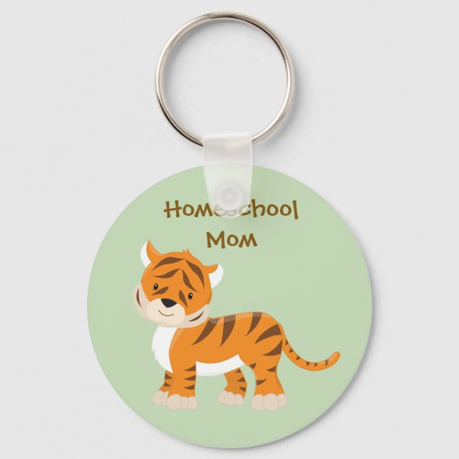 Llavero Tiger Homeschoa Mom (Anverso)