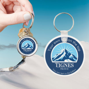 Llavero Tignes / Val d'Isère France Mountain Keychain