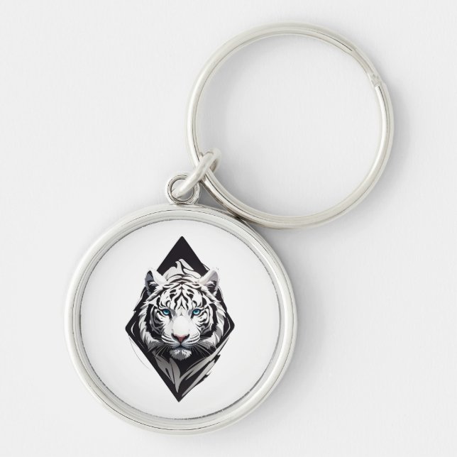 Llavero Tigre Blanco (Frente)