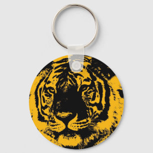 Llavero Tigre de arte pop