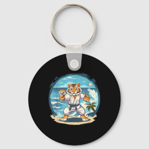 Llavero Tigre de Karate Mono Jiu-Jitsu Kickboxing Taekwond