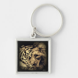 Llavero Tigre de león 2 en 1 Keychain
