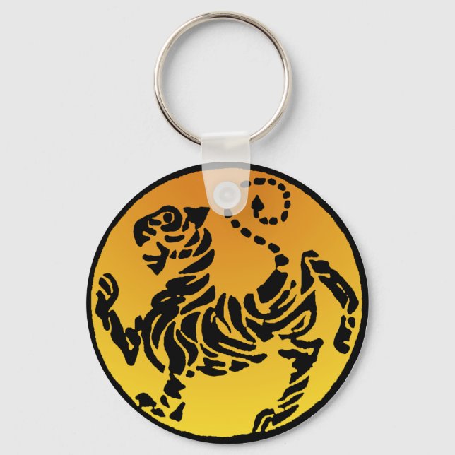 Llavero Tigre de Shotokan - Oro (Anverso)