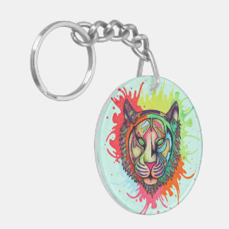 Llavero Tigre del arco iris