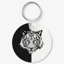 Tigre en blanco y negro